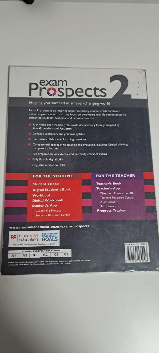 EXAM PROSPECTS 2 Student's book: libro de texto...