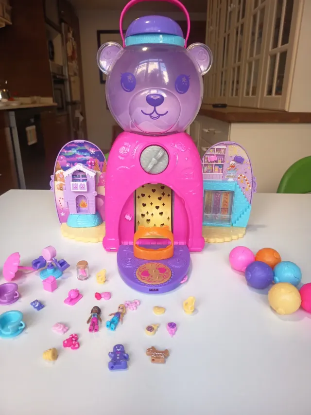 Polly Pocket Máquina de Bolas Rosa y Morado