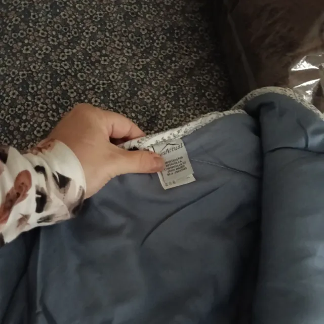 Edredón Corte Inglés , reversible azul y cachemir