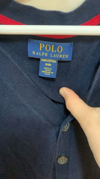 Chaqueta Polo Ralph Lauren Punto Niño Azul