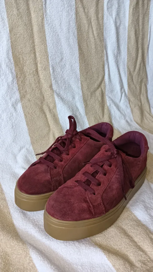 Deportivas plataforma burdeos