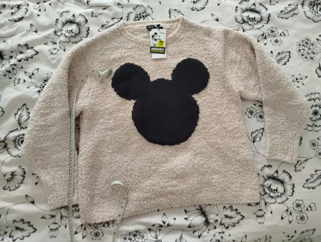 Jersey Disney Mickey Mouse Talla M Beige Negro