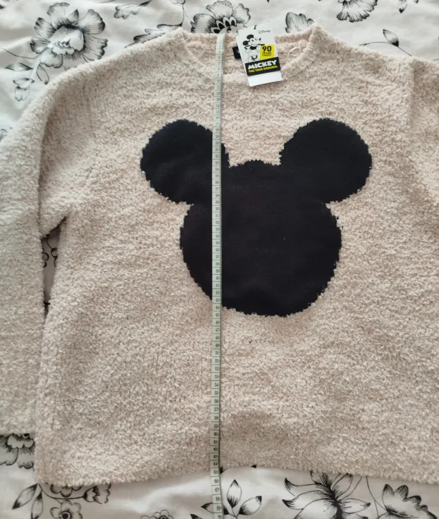 Jersey Disney Mickey Mouse Talla M Beige Negro