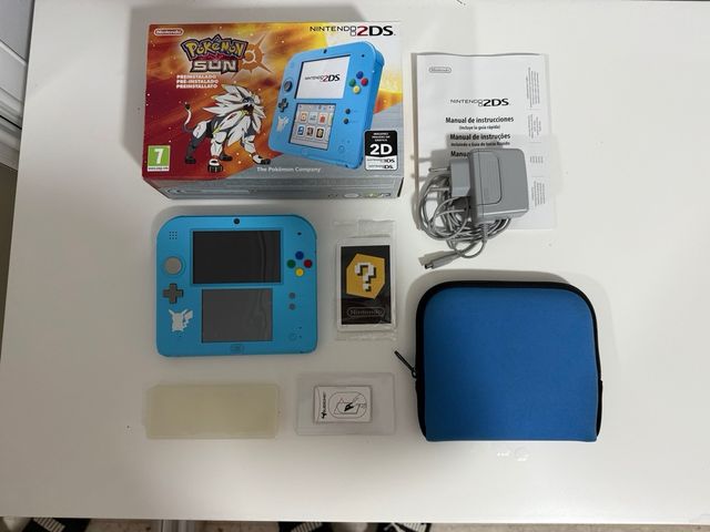 Nintendo 2DS Azul Edición Pokemon Sol + Juegos