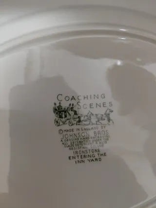 Vajilla Johnson Bros Escenas Carruajes