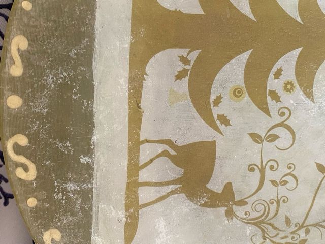 Piatto decorativo natalizio decoupage