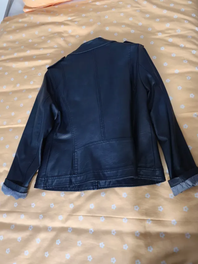 Cazadora Biker azul marino