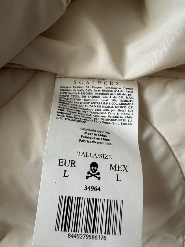 Chaleco acolchado Scalpers con capucha