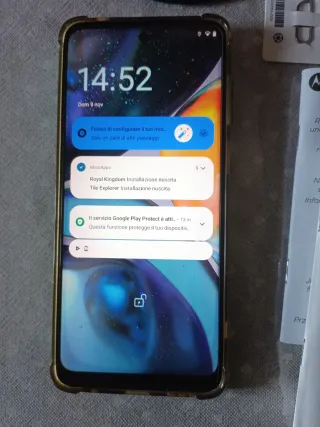 MotorolaG22 dual SIM 4g 64gb RAM iceberg blue .