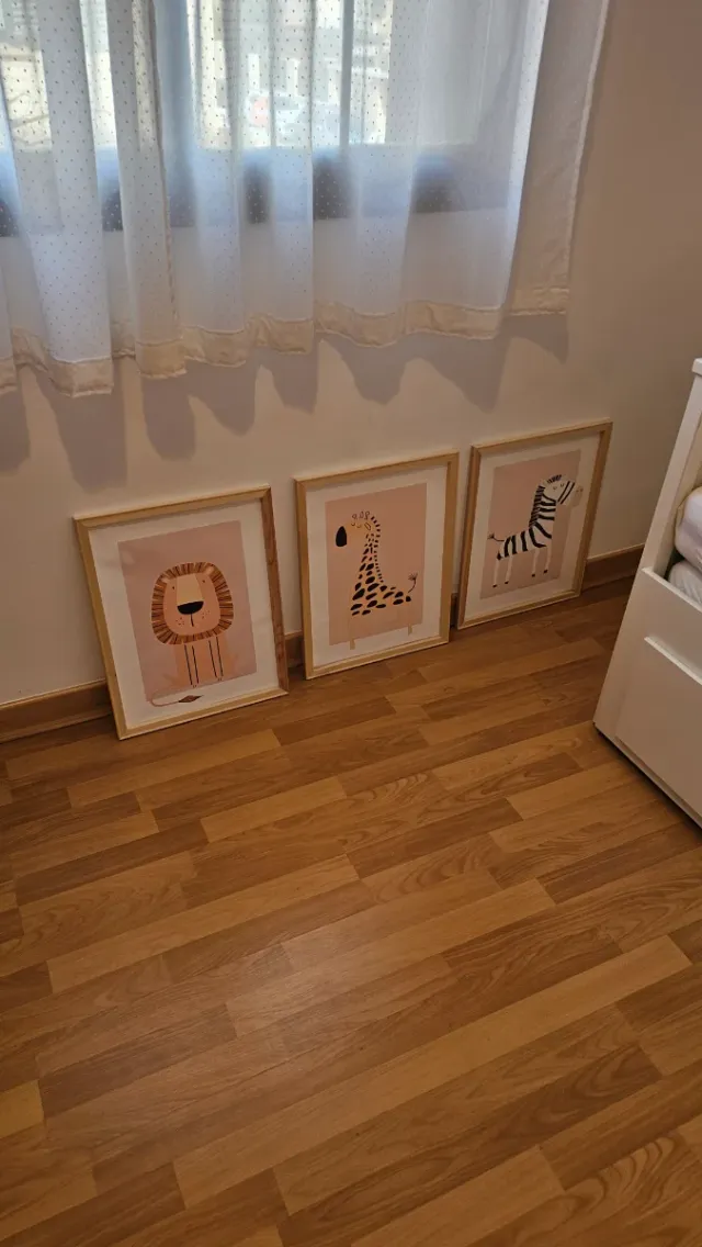 Lote 3 Cuadros Infantiles Animales