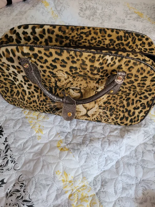 Bolso con estampado de leopardo