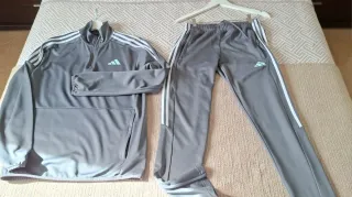 Conjunto Adidas Chándal Hombre Gris/Verde