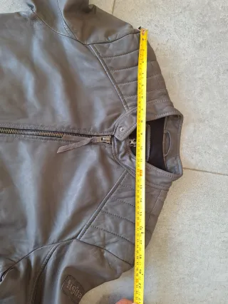 Chaqueta de piel Tigha estilo vintage talla L