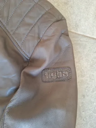 Chaqueta de piel Tigha estilo vintage talla L