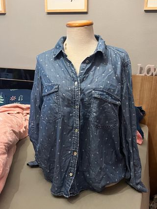 Camisa vaquera estampada