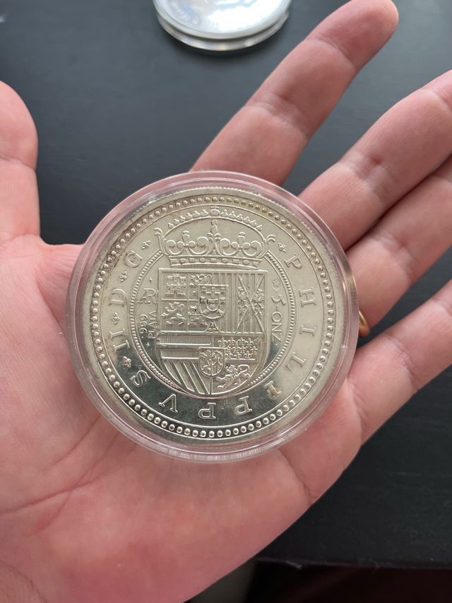 Plata Pura 5 Onzas Aniversario Ceca Segovia 1986