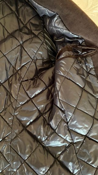 Massimo Rebecchi Cappotto Velluto Marrone