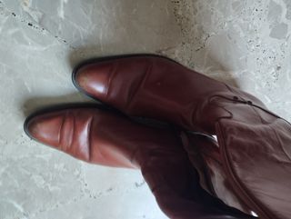 Botas de piel marrones talla 41