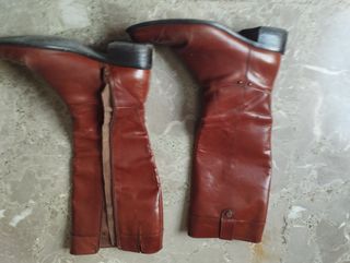 Botas de piel marrones talla 41