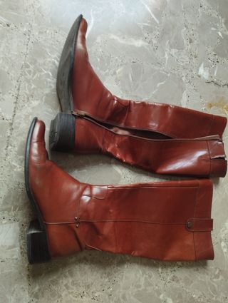 Botas de piel marrones talla 41