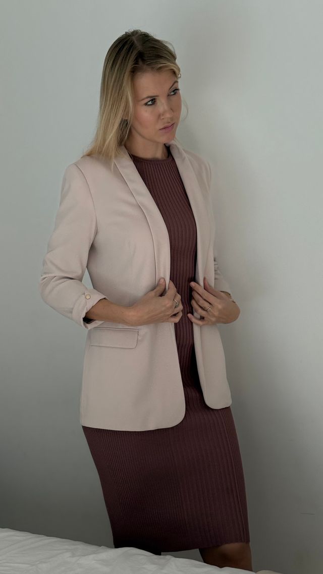 Blazer Beige/Rosa Mujer Talla M