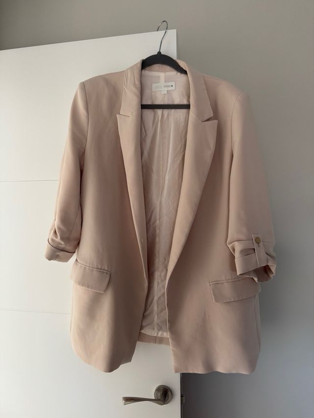 Blazer Zara Beige Mujer Talla XL