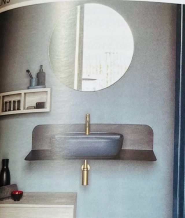 Conjunto baño diseño azul Scarabeo