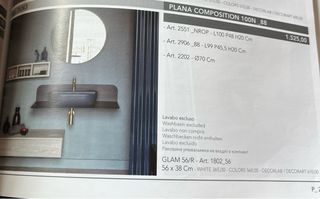 Conjunto baño diseño azul Scarabeo