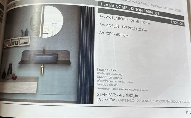 Conjunto baño diseño azul Scarabeo