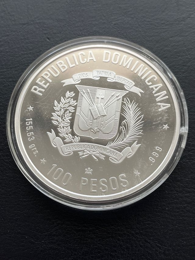 República Dominicana 100 Pesos Plata 1992