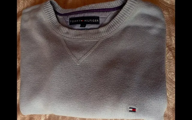 Jersey Tommy Hilfiger algodón azul claro