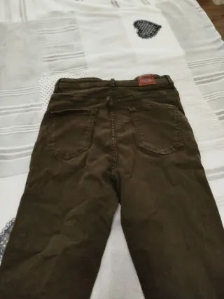 Jeans Zara donna verde oliva Taglia 42