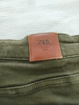 Jeans Zara donna verde oliva Taglia 42