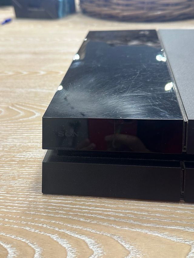 PS4 Fat 500GB Preta + Controle Azul