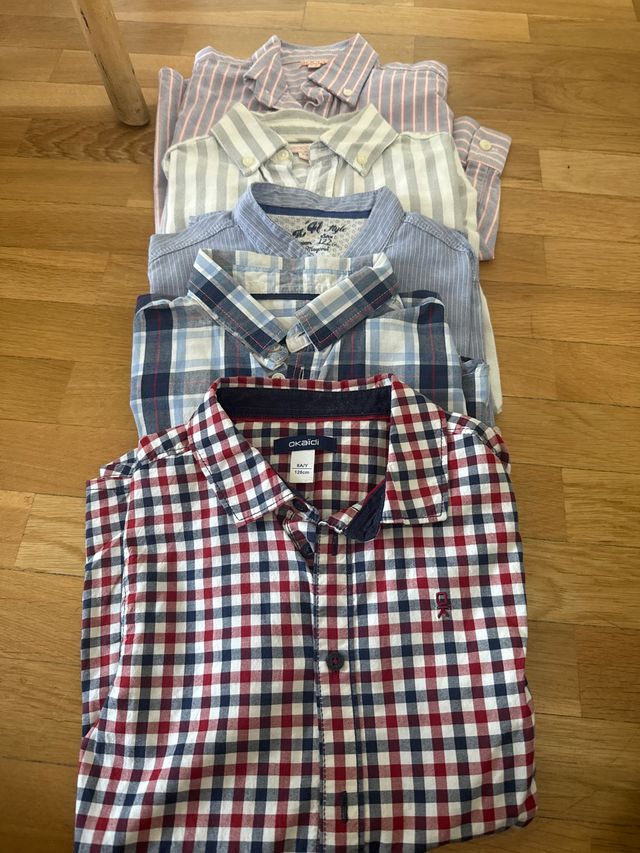 Lote 4 Camisas Niño 7-8 Años