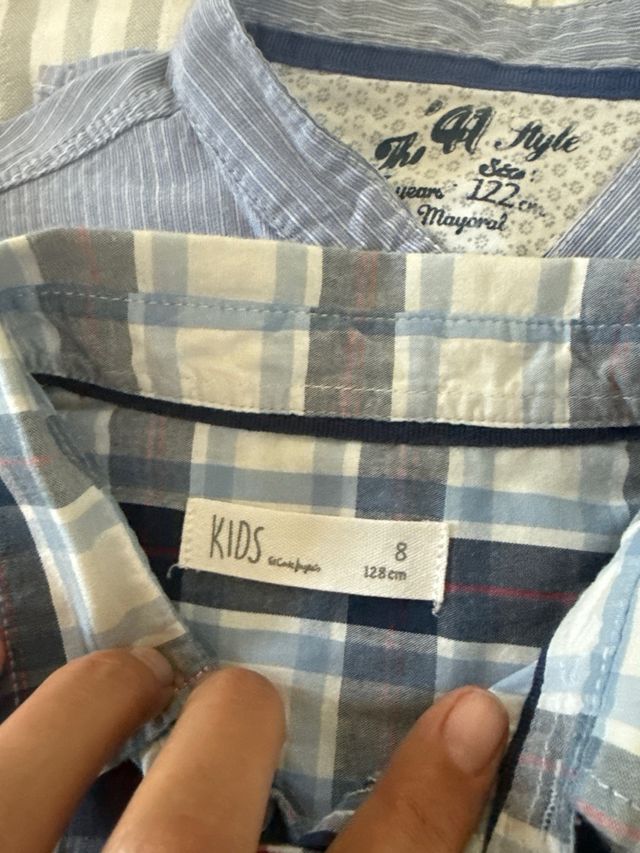 Lote 4 Camisas Niño 7-8 Años
