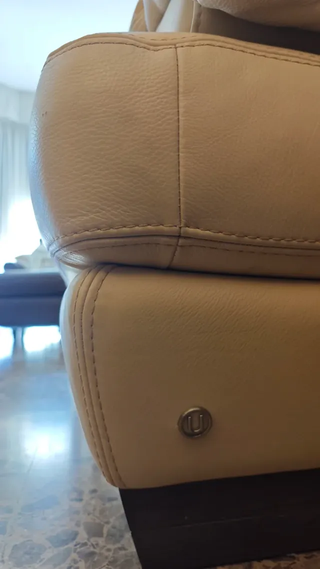 Sofá Natuzzi Piel Beige