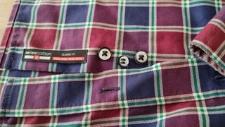 Camisa Eterna cuadros azul y morado