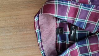 Camisa Eterna cuadros azul y morado