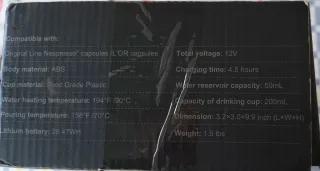 Cafetera Espresso Portátil Autocalentable