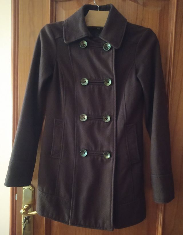 Chaquetón paño marrón