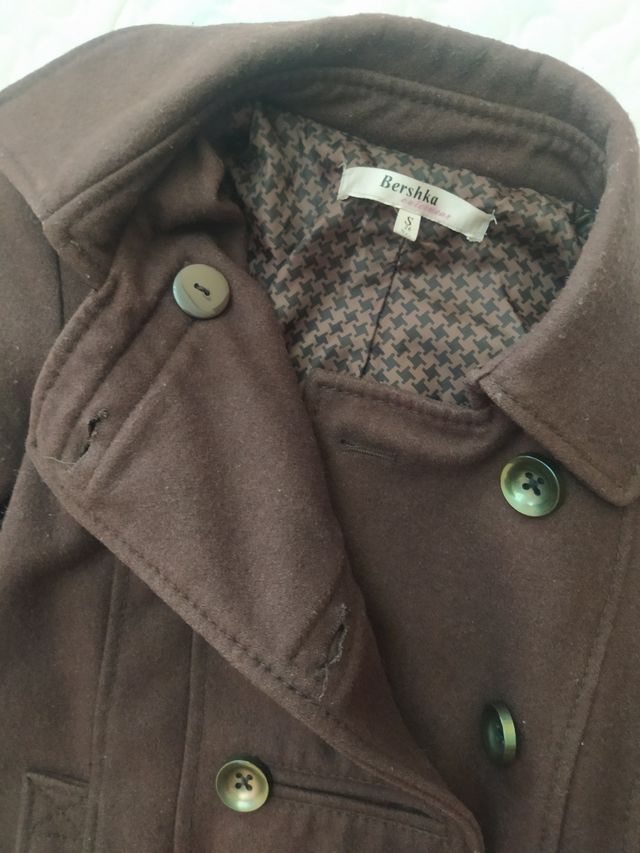 Chaquetón paño marrón