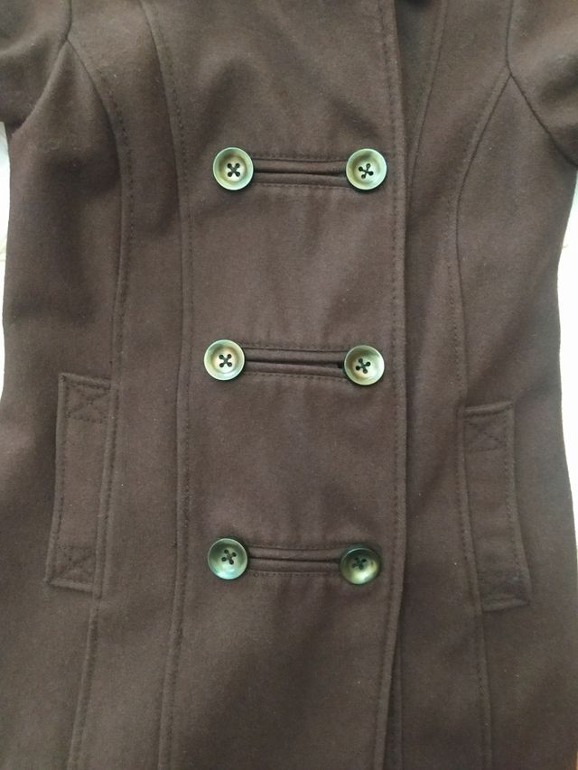 Chaquetón paño marrón