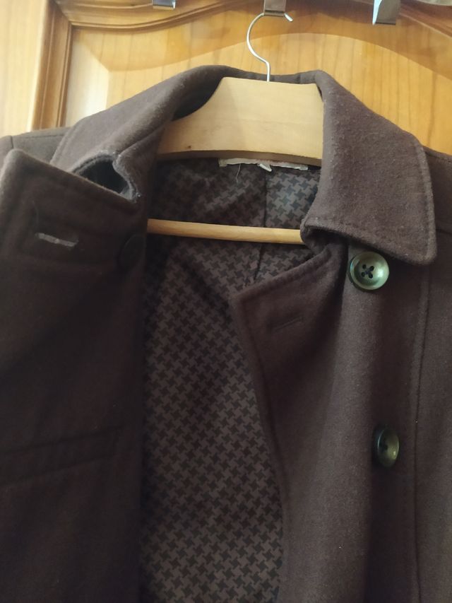 Chaquetón paño marrón