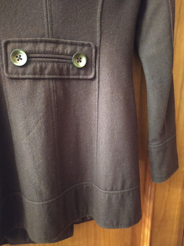 Chaquetón paño marrón