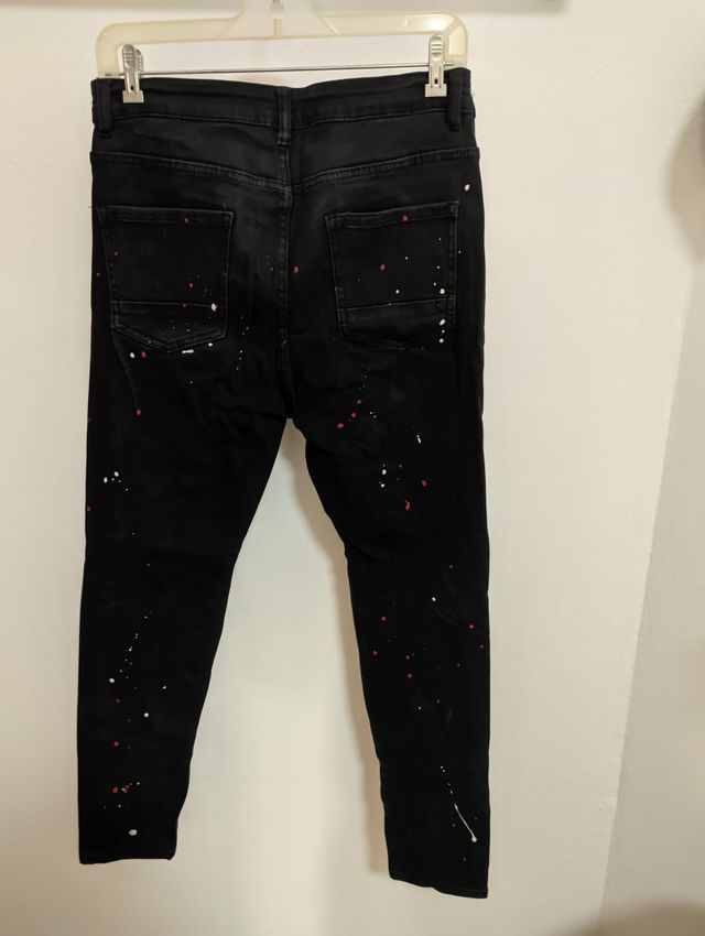 Pantalón vaquero Hombre Pintado Único en el mundo