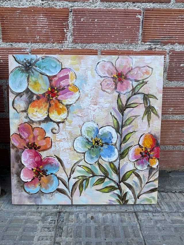 Conjunto cuadros flores nuevos