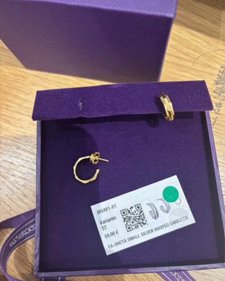 Pendientes Aristocrazy Plata Baño Oro 18k