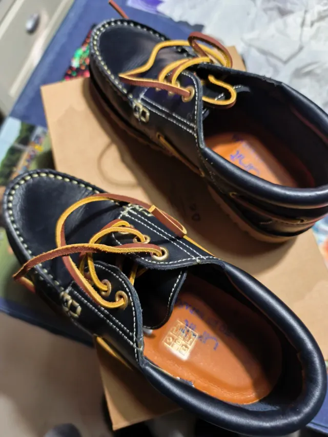 Náuticos mocasín piel azul marino talla 34