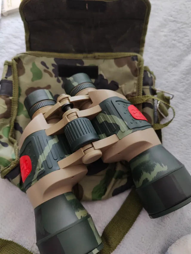 Binoculares rusos camuflaje con funda